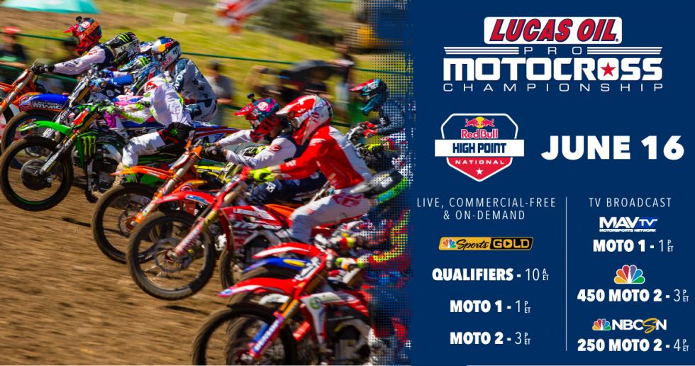 MotoXAddicts TV Schedule Red Bull High Point National
